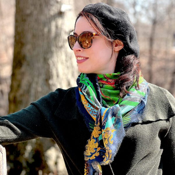 Earthly Treasures Fringe Scarf - Image 2