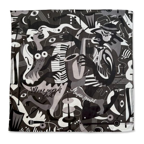 Universal Language bandana B&W
