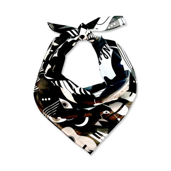 Universal Language bandana B&W - Image 3