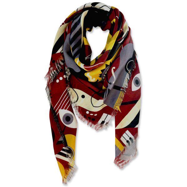 Universal Language Fringe Scarf