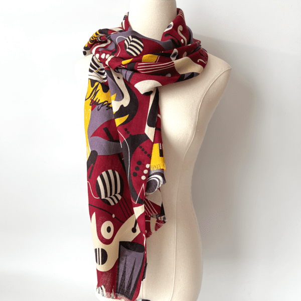 Universal Language Oblong Scarf - Image 3