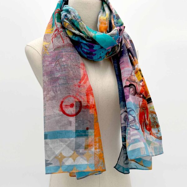 Eat Crave Love Cotton Oblong Scarf